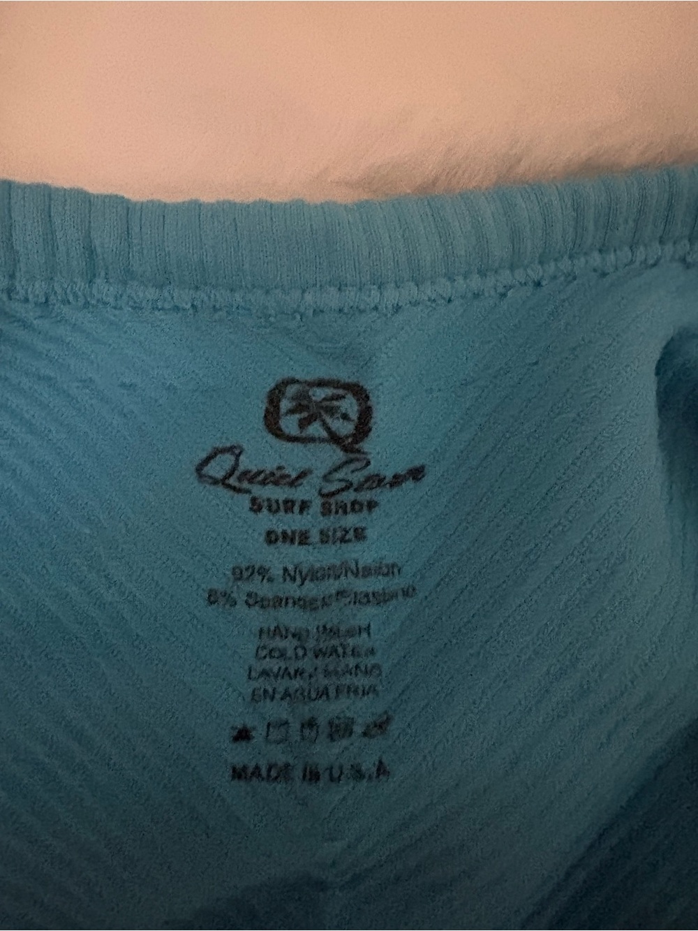 Women’s Ribbed Tank Top - Blue - Picture 2 of 2